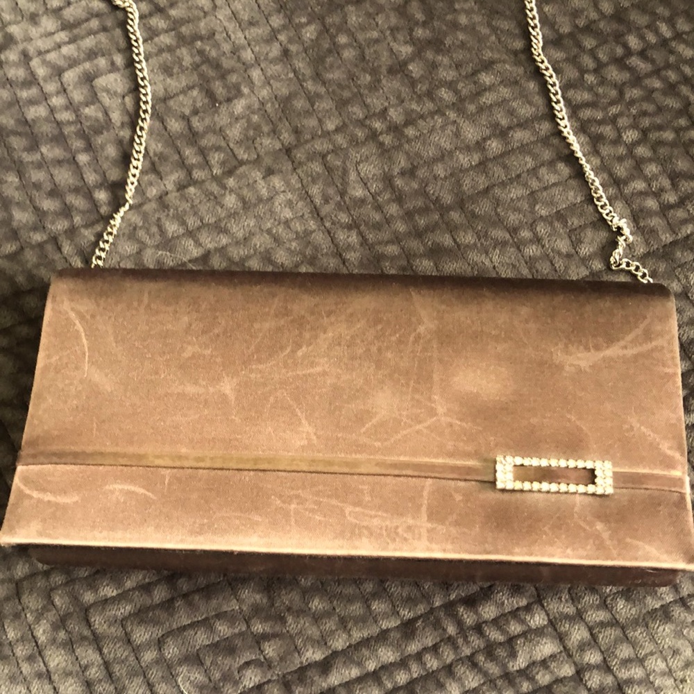 Bronze evening wear purse